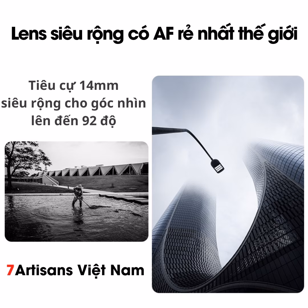 TTArtisan AF 14mm F3.5 Pancake siêu rộng có lấy nét tự động