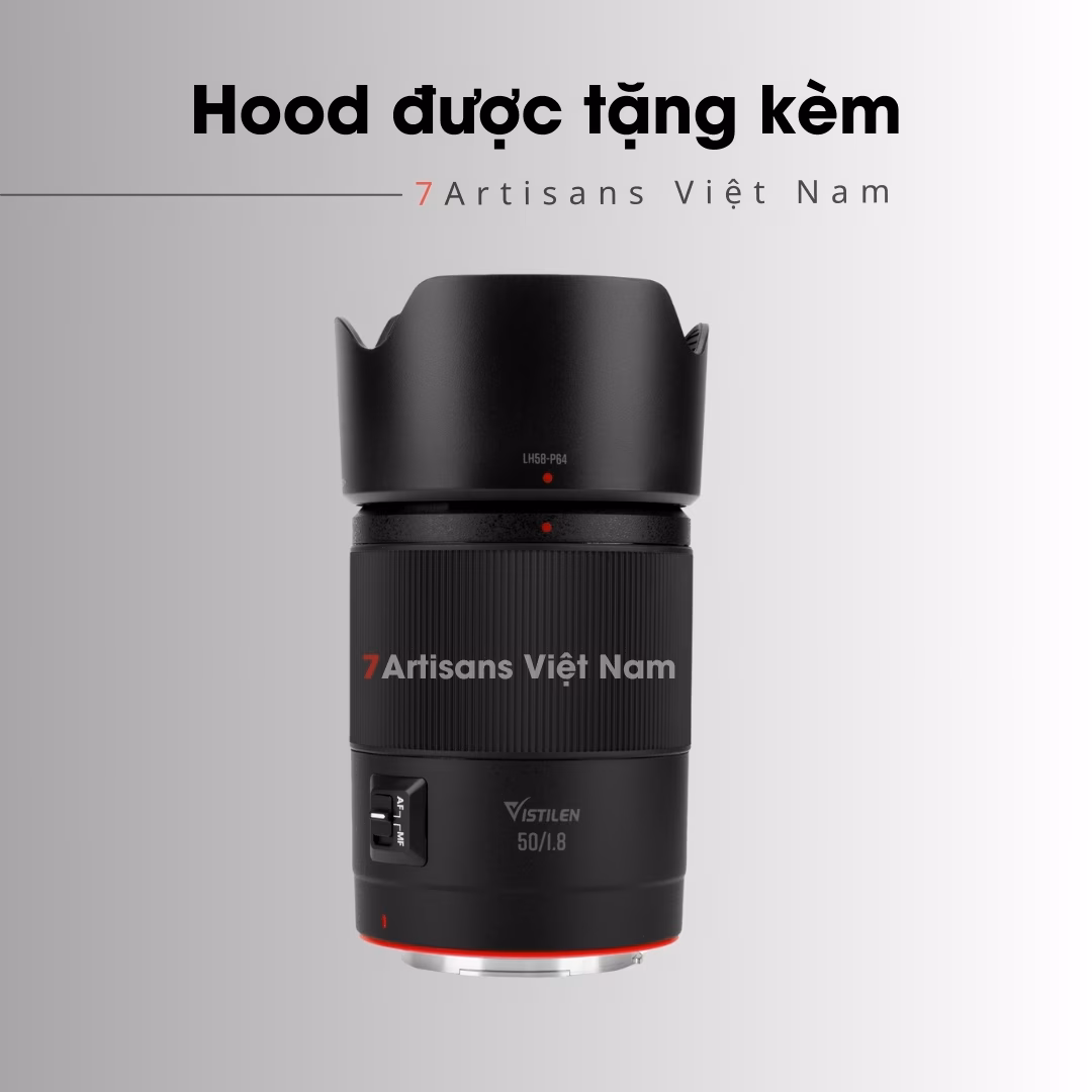 Vistilen AF 50mm F1.8 Auto Focus – Lấy nét tự động siêu nhanh