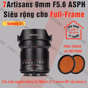 7Artisans 9mm F5.6 Mark II Ultra Wide cho Full-Frame – Lens siêu rộng