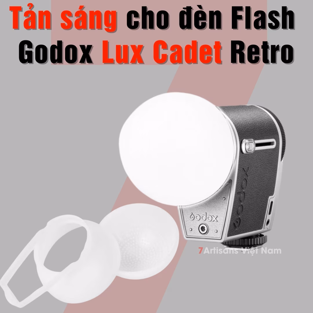 Bộ tản sáng cho đèn Flash Godox Lux Cadet – Phiên bản mới cao cấp không bị hở sáng