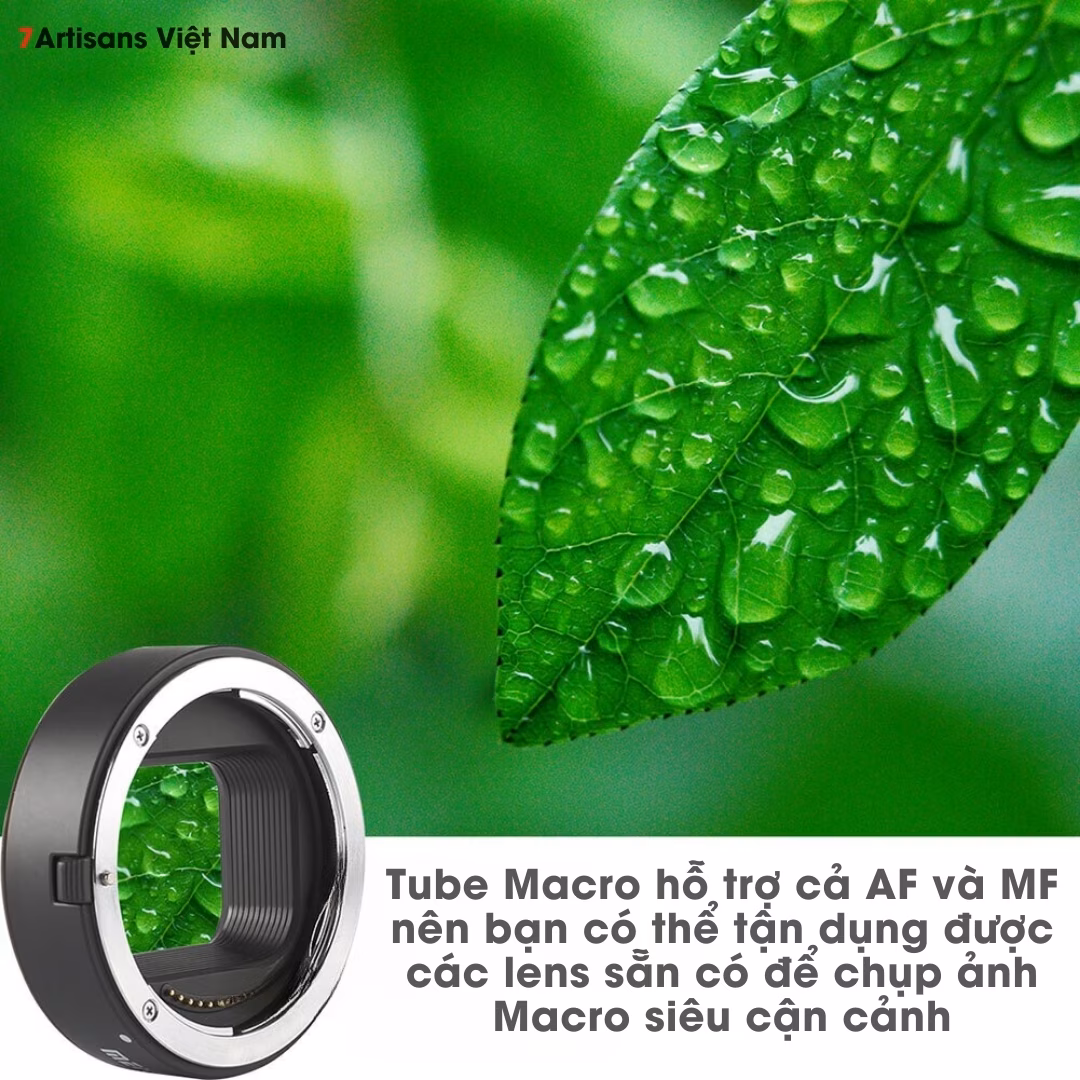 Combo 2 Tube Macro AF Meike MK-Z-AF1 và MK-RF-AF1 cho Nikon Z và Canon RF – Ngàm chụp Macro cho lens AF và MF