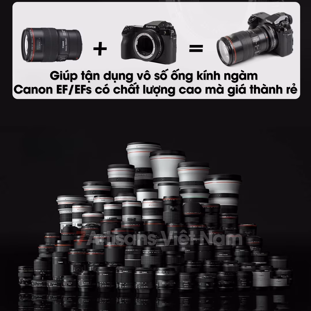 Ngàm chuyển Auto Focus Viltrox EF-GFX/GFX Pro cho Fujifilm GFX Medium Format