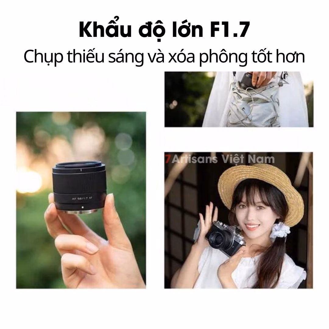 Viltrox AF 56mm F1.7 chuyên chân dung lấy nét tự động