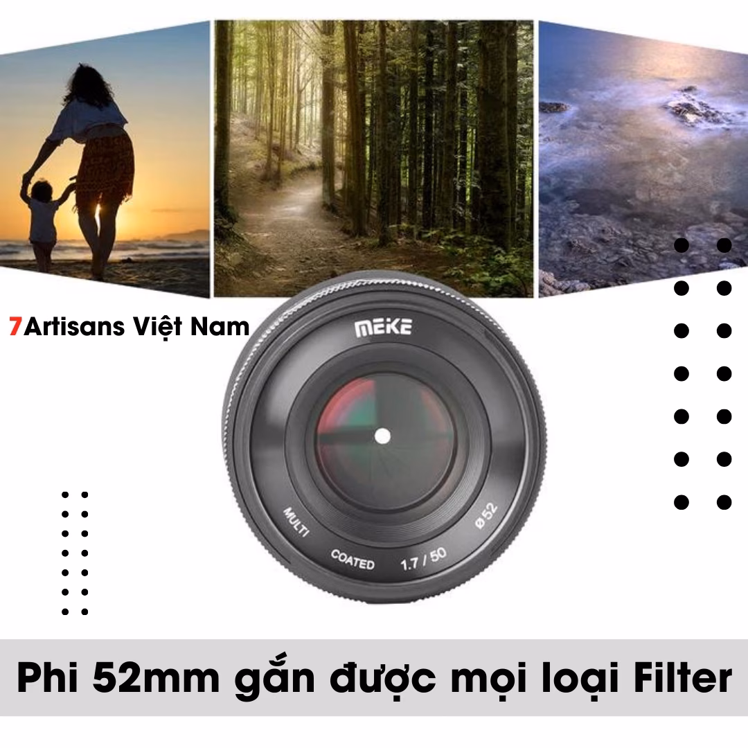 Meike 50mm F1.7 Full-Frame và Crop