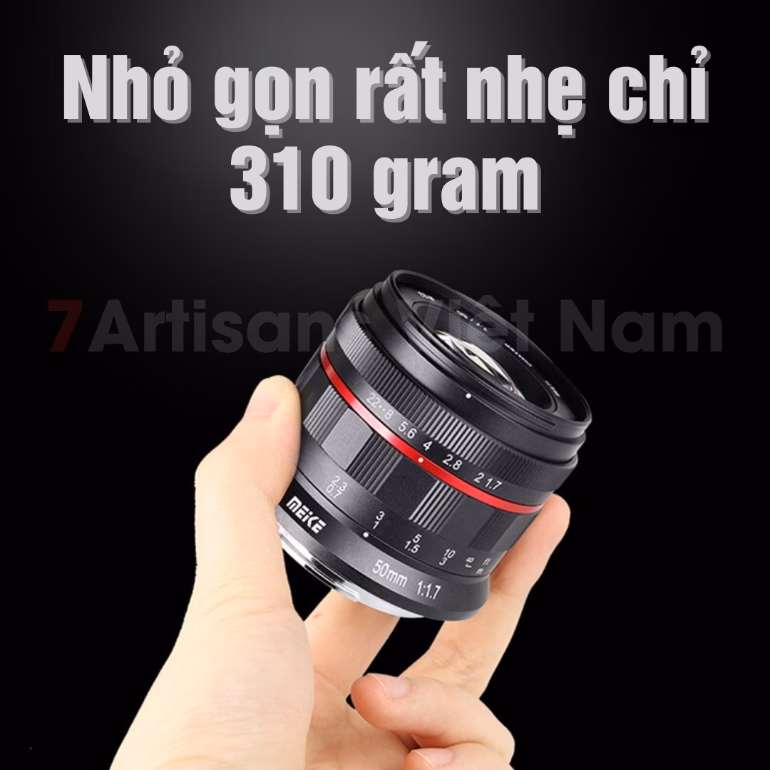 Meike 50mm F1.7 Full-Frame và Crop
