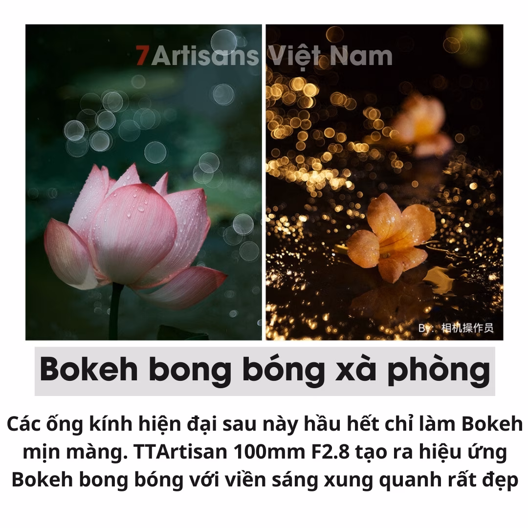 TTArtisan 100mm F2.8 Soap Bubble Bokeh Full-Frame – Lens siêu chân dung xóa phông