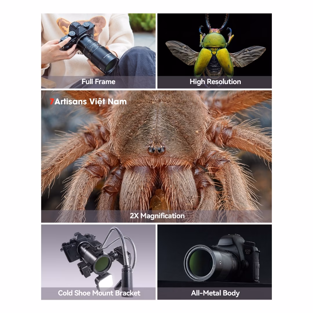 TTArtisan 100mm F2.8 Macro 2X cho Full-Frame