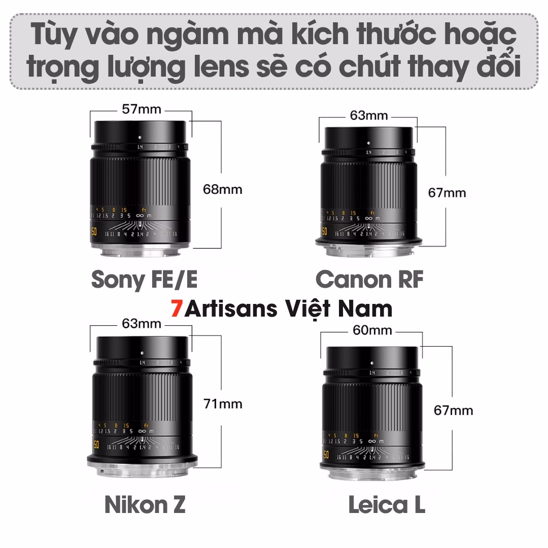 TTArtisan 50mm F1.4 ASPH lens Full-Frame