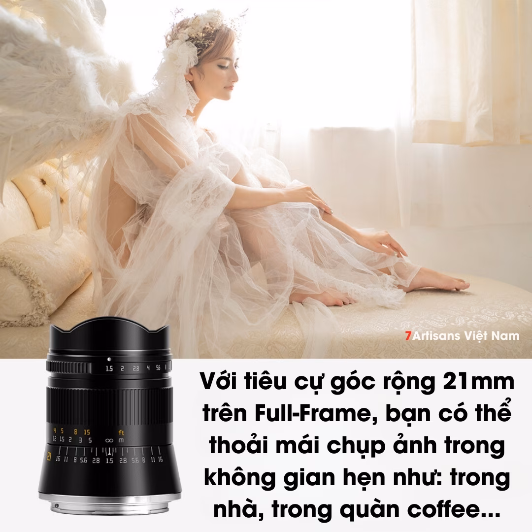 TTArtisan 21mm F1.5 – Lens góc rộng Full Frame