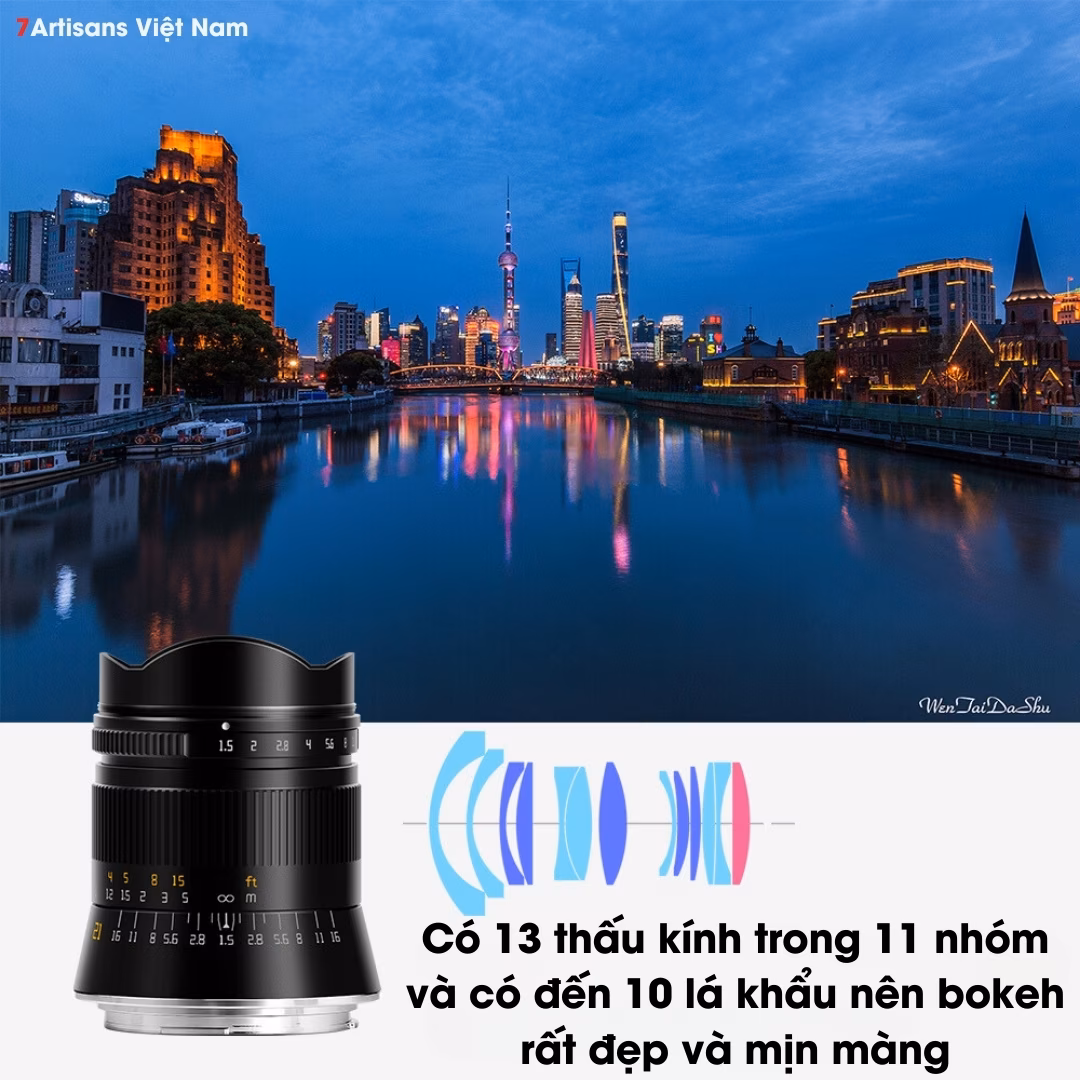 TTArtisan 21mm F1.5 – Lens góc rộng Full Frame