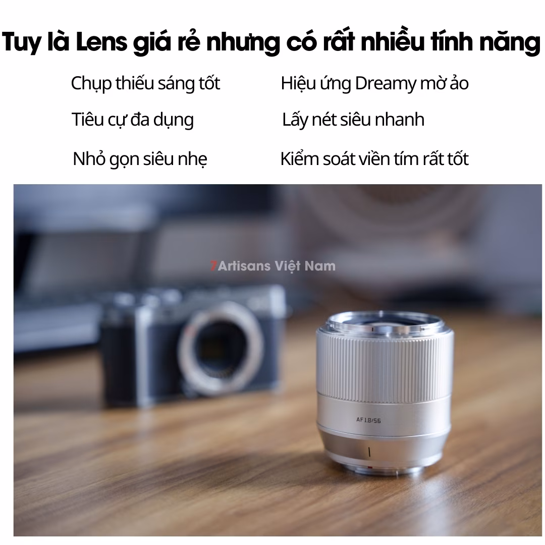 TTArtisan AF 56mm F1.8 Auto Focus – Lens chuyên chân dung lấy nét tự động