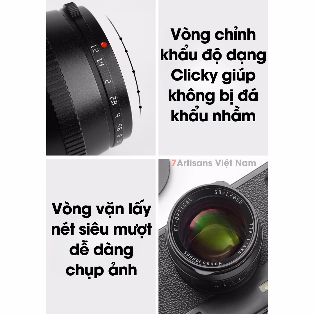 TTArtisan 50mm F1.2 chân dung xóa phông