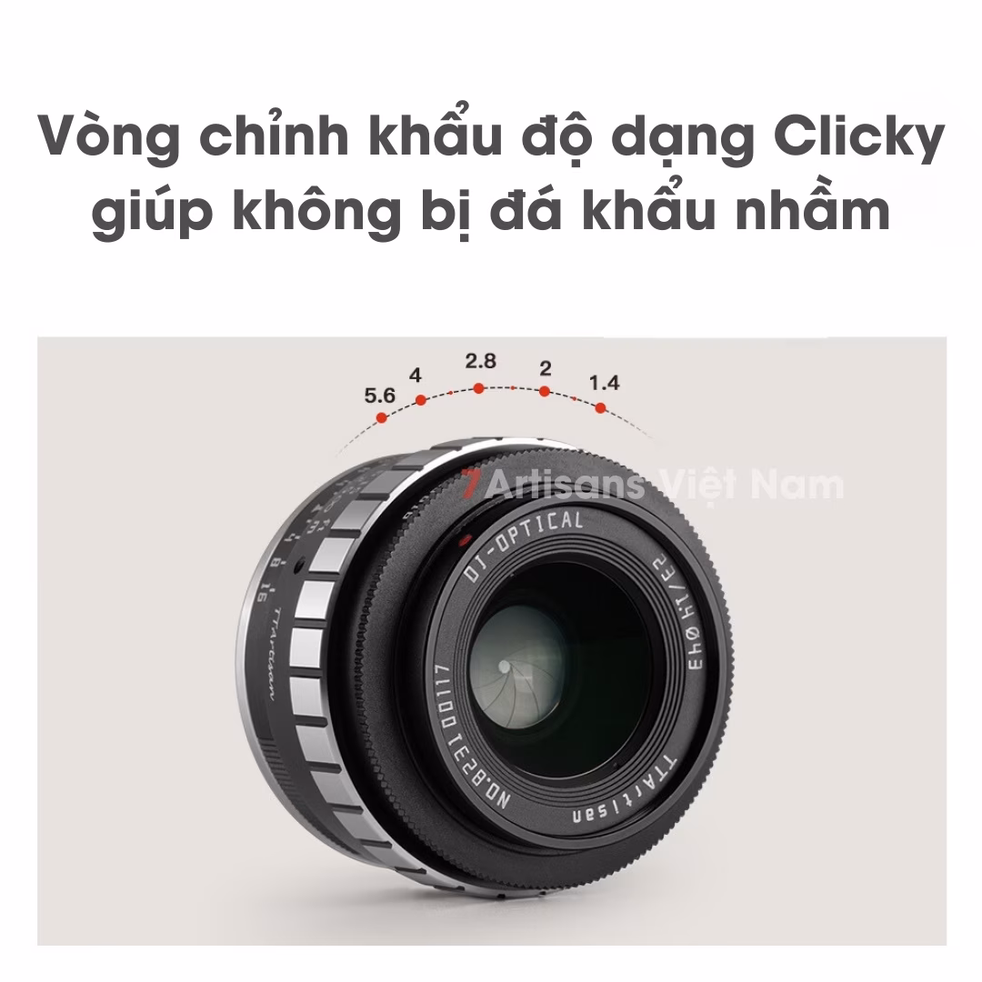 TTArtisan 23mm F1.4 góc rộng đa dụng khẩu lớn
