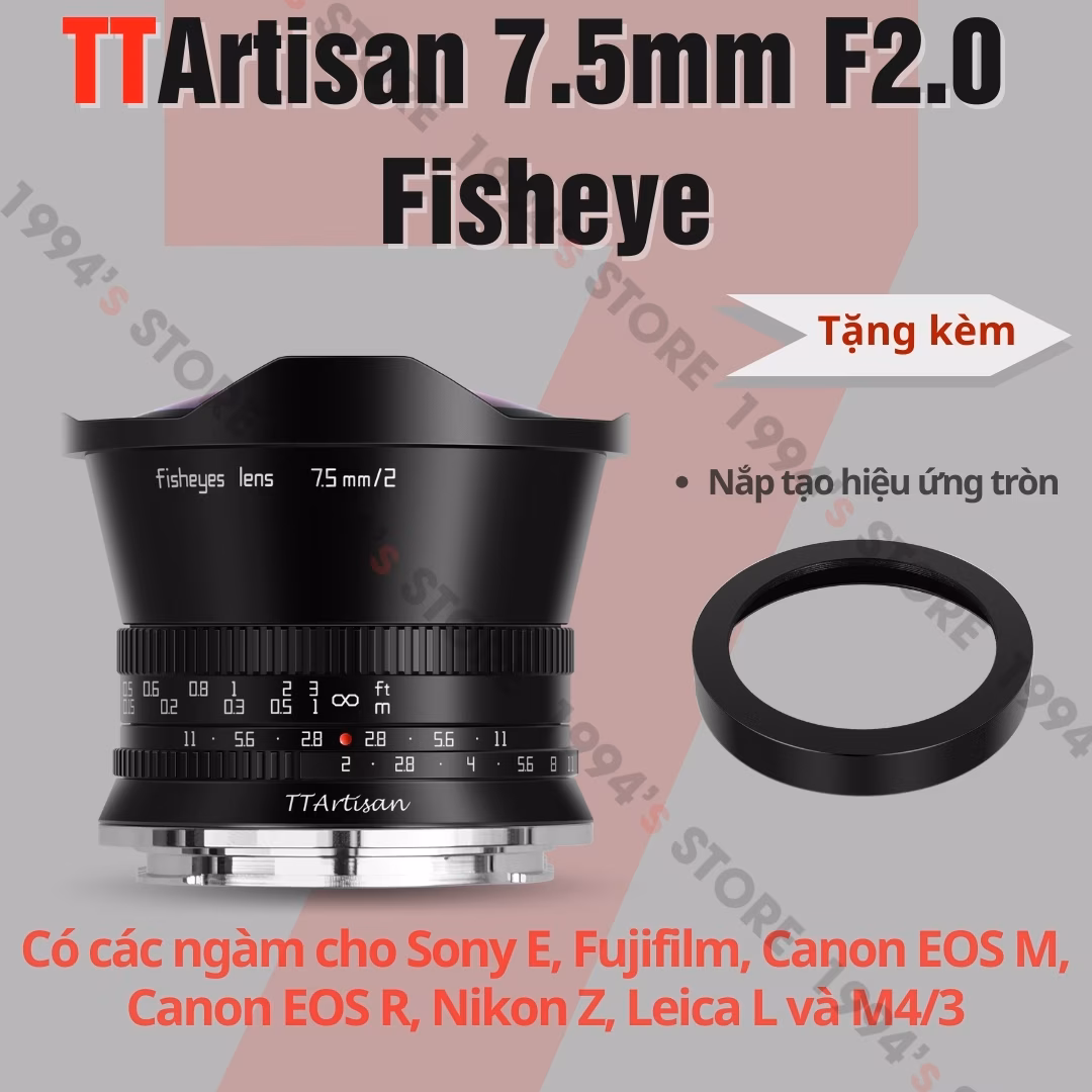 TTArtisan 7.5mm F2 Fisheye