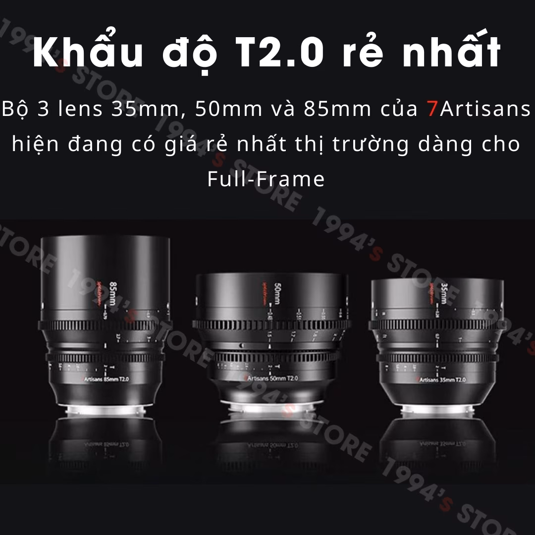 7Artisans 35mm T2.0 – Cine Lens Spectrum cho FullFrame