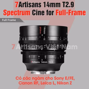 7Artisans Spectrum Cinema Lenses for Full-Frame 14mm T2.9
