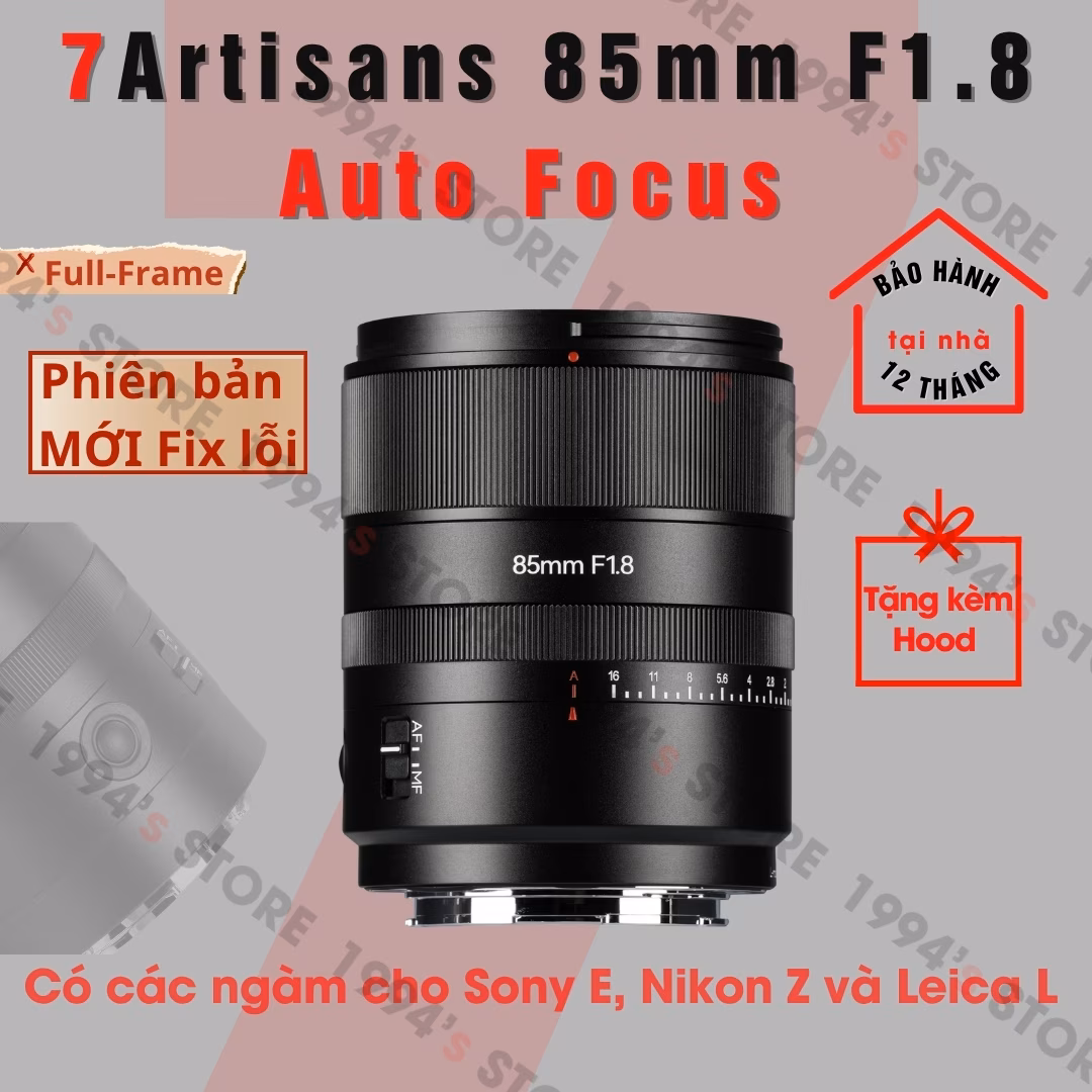 7Artisans 85mm F1.8 AF phiên bản mới ĐÃ FIX LỖI – Lens chân dung xóa phông