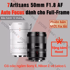 7Artisans AF 50mm F1.8 Auto Focus dành cho Full-Frame