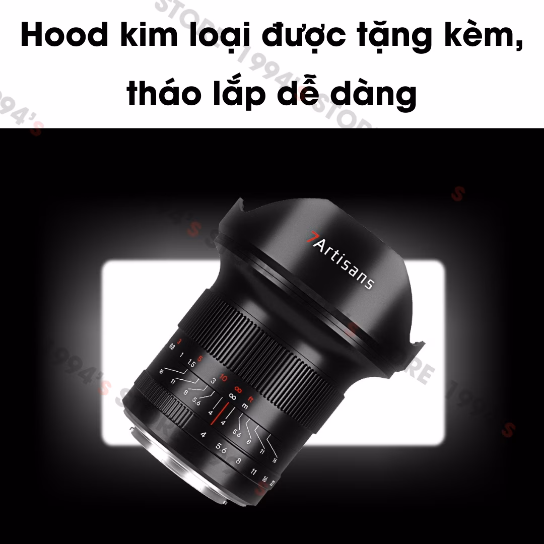 7Artisans 15mm F4 Zero-D siêu rộng KHÔNG MÉO cho Full-Frame