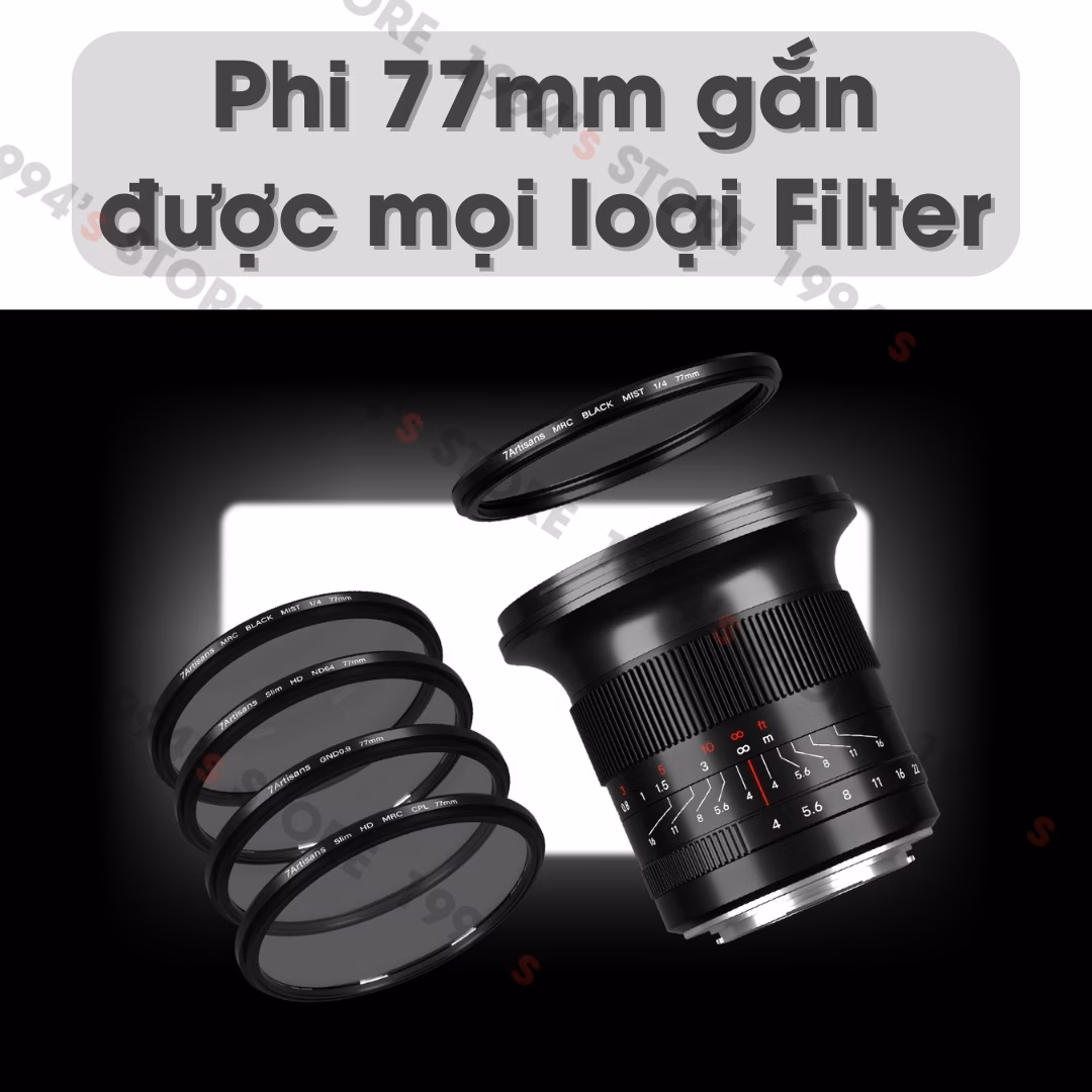 7Artisans 15mm F4 Zero-D siêu rộng KHÔNG MÉO cho Full-Frame