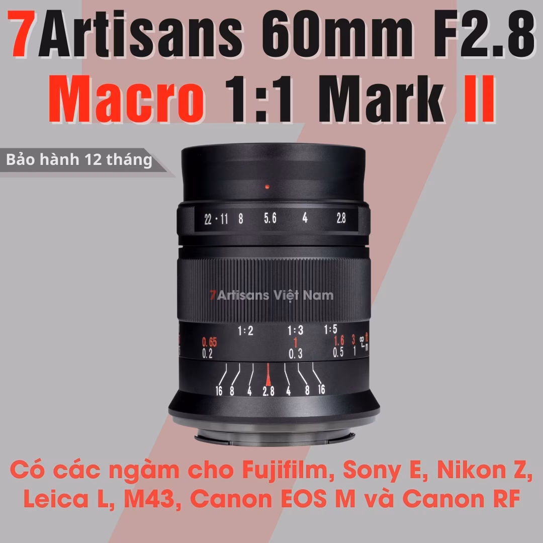 7Artisans 60mm F2.8 Mark II – Macro 1:1