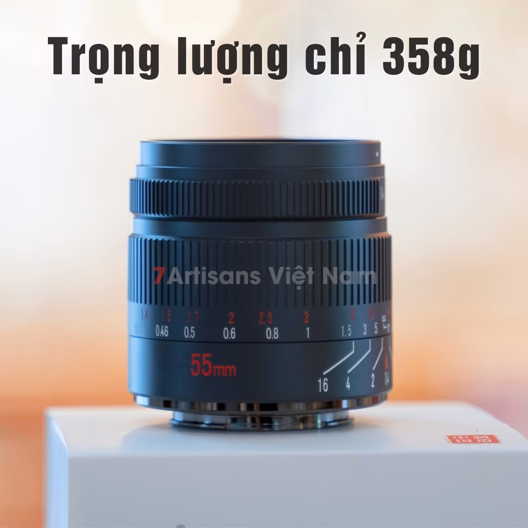 7Artisans 55mm F1.4 Mark II – Lens chân dung xóa phông