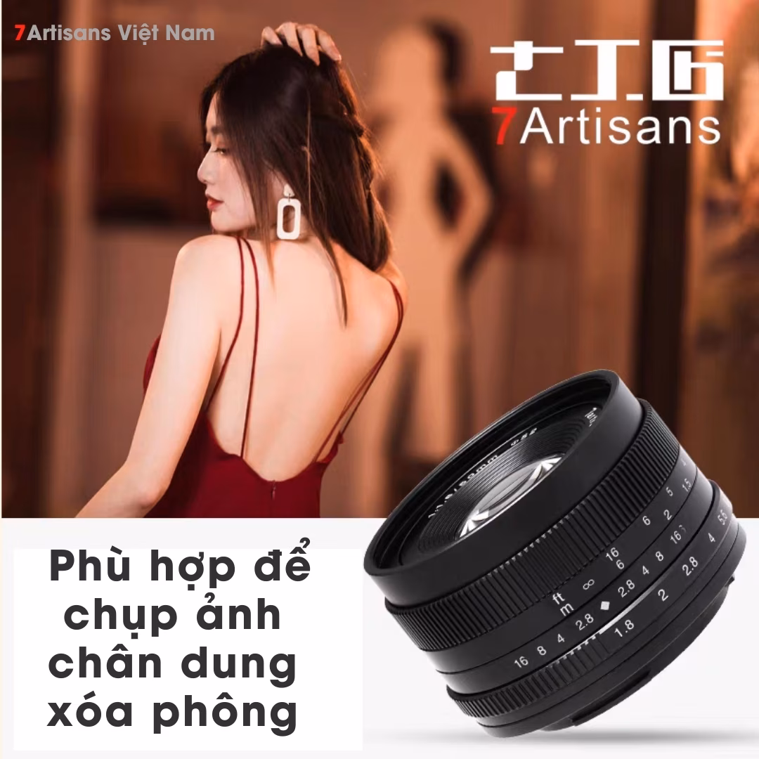 7Artisans 50mm F1.8 Mark II – Lens chân dung giá rẻ