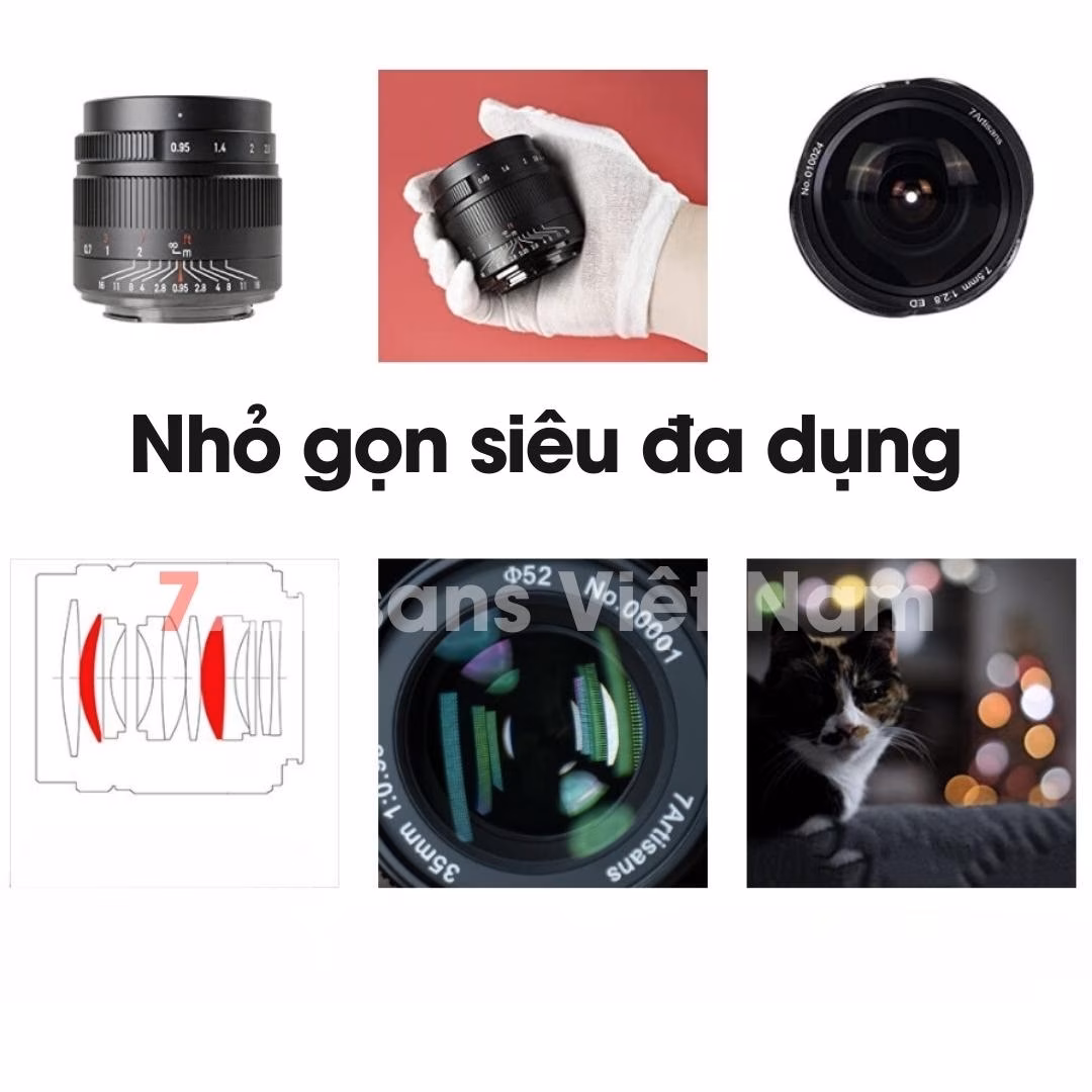 7Artisans 35mm F0.95 – Siêu đa dụng – Khẩu độ siêu lớn