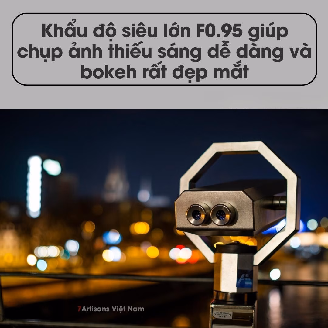 7Artisans 35mm F0.95 – Siêu đa dụng – Khẩu độ siêu lớn