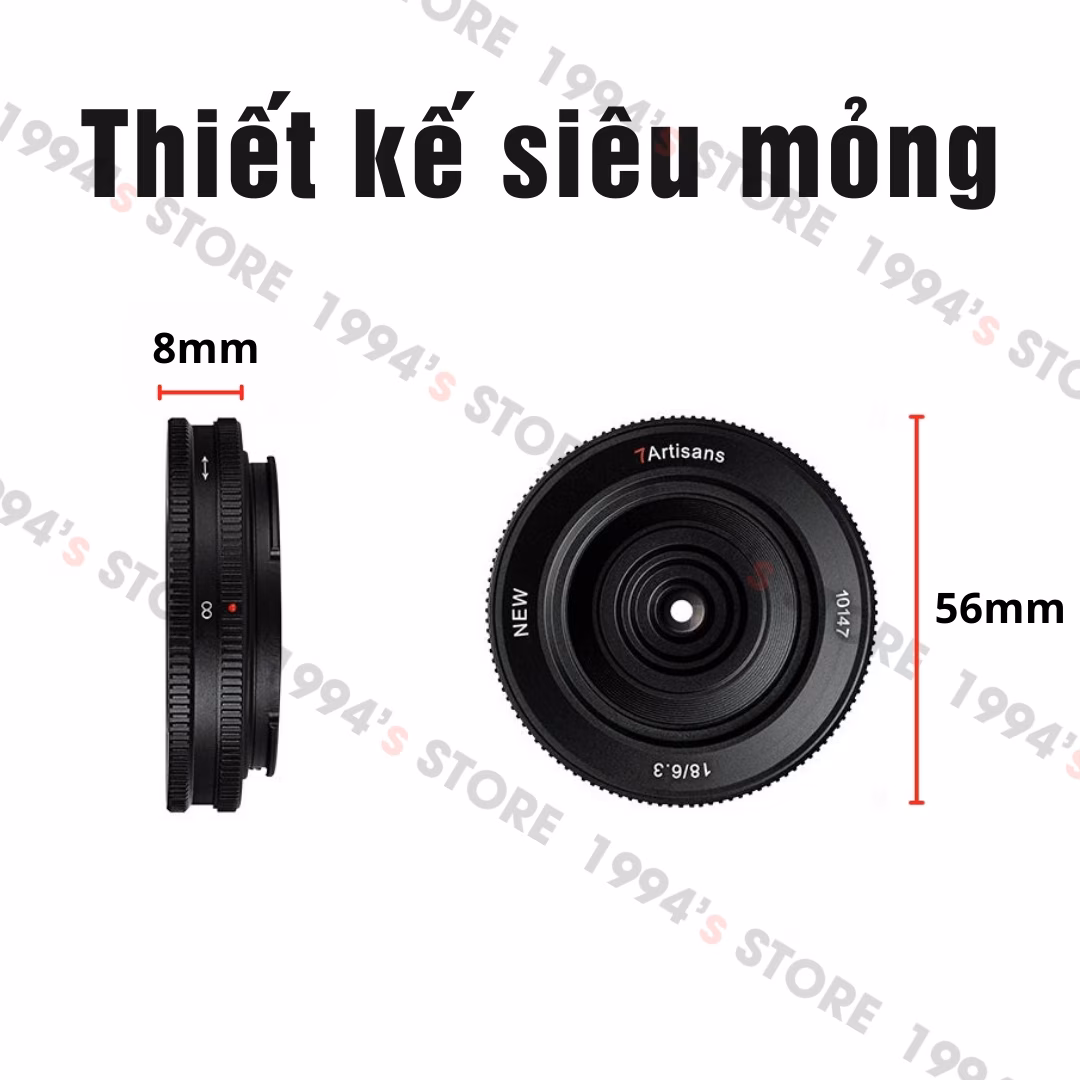 7Artisans 18mm F6.3 Mark II Siêu rộng Siêu nhỏ gọn – Pancake