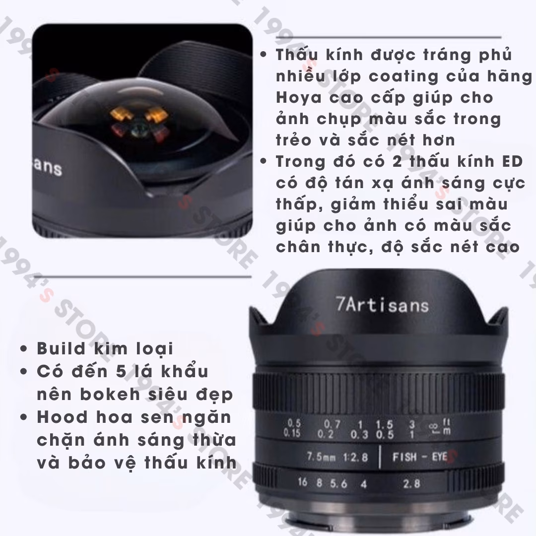 7Artisans 7.5mm F2.8 Mark II Fisheye