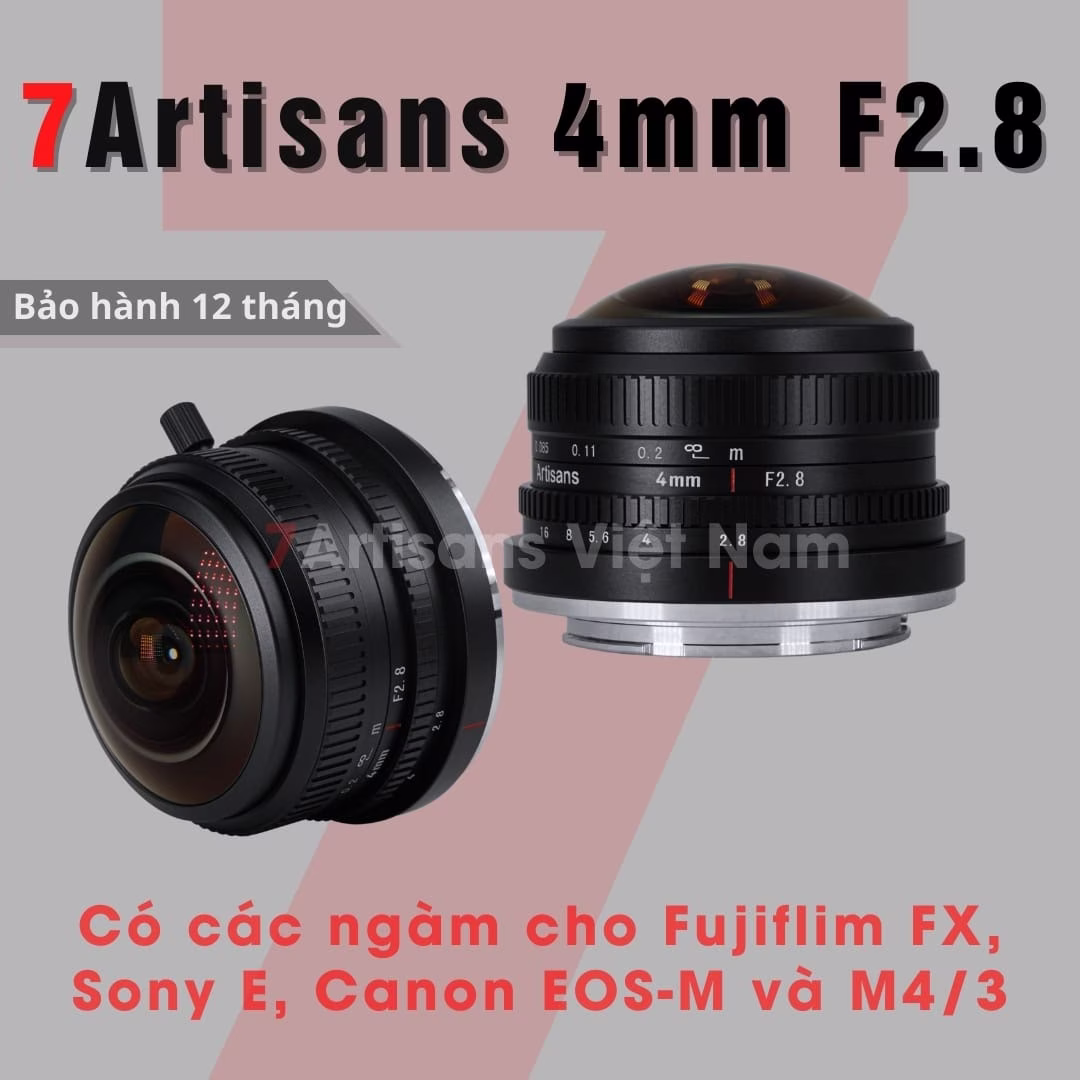 7Artisans 4mm F2.8 Circular Fisheye