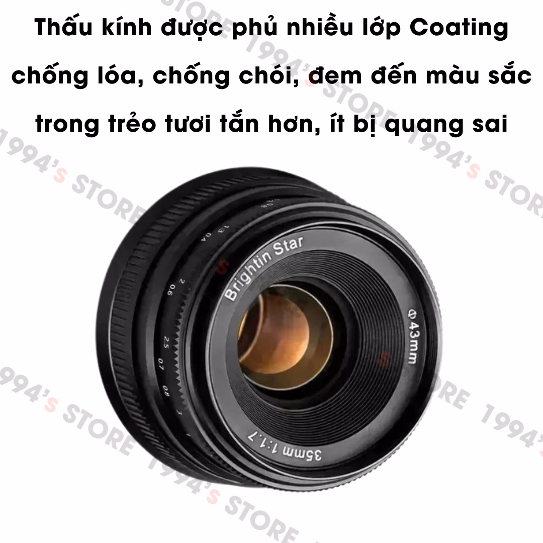 Brightin Star 35mm F1.7 - Lens đa dụng
