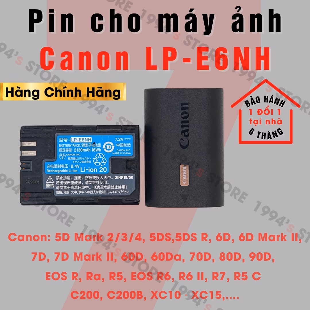 Pin cho máy ảnh Canon LP-E6NH