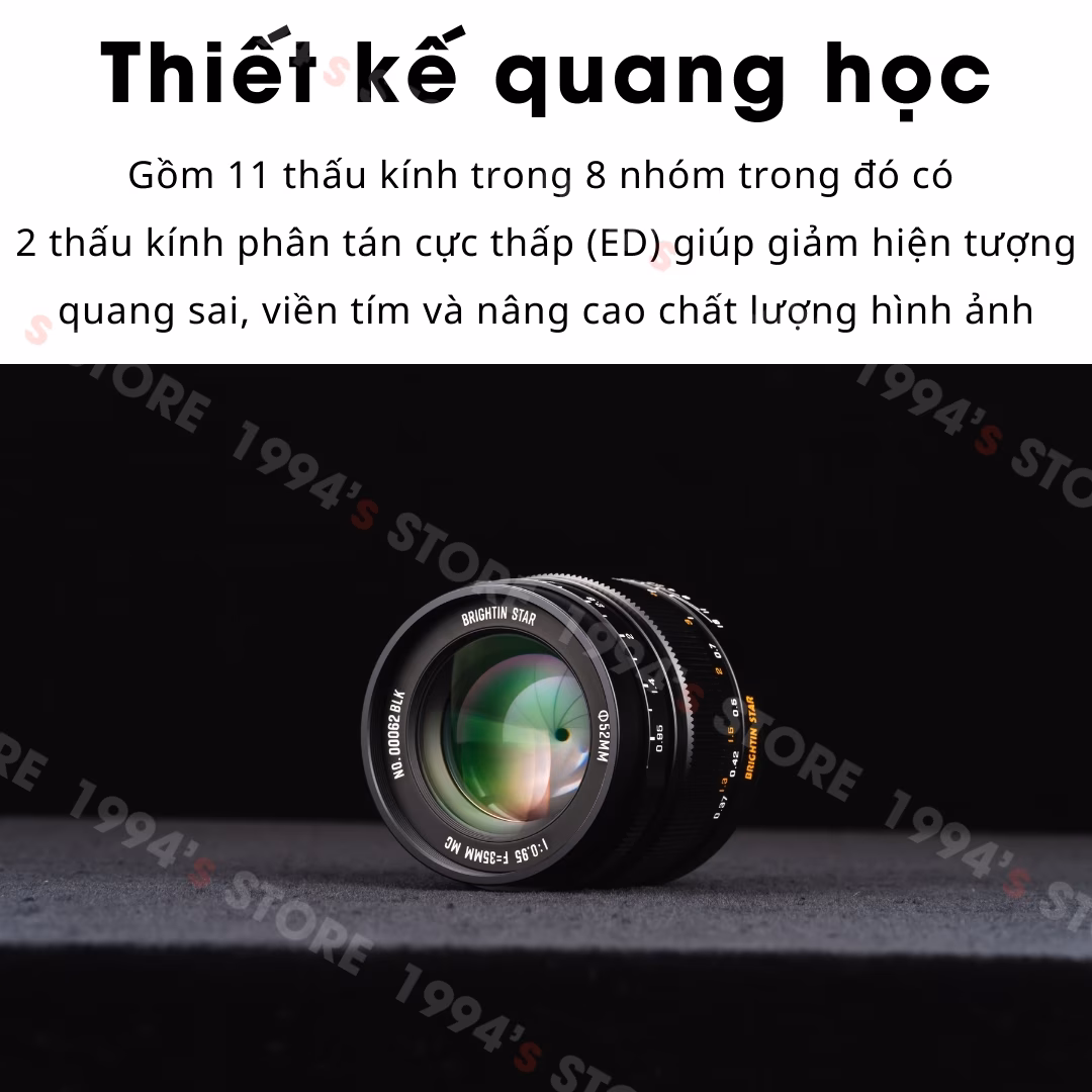 Brightin Star 35mm F0.95 - Lens đa dụng khẩu độ lớn