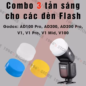 Tản sáng cho đèn Flash Godox: AD100 Pro, AD200, AD200 Pro, V1, V1 Pro, V1 Mid, V100