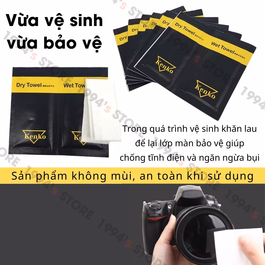 Khăn Kenko chuyên dụng để lau lens, ống kính máy ảnh