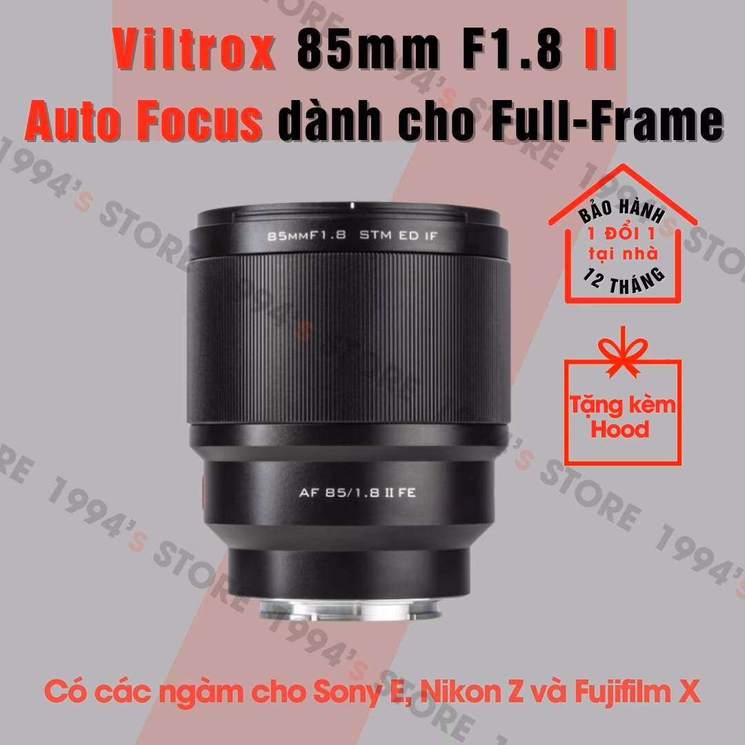 Ống kính Viltrox 85mm F1.8 Mark II AF cho Full-Frame và Crop APS-C