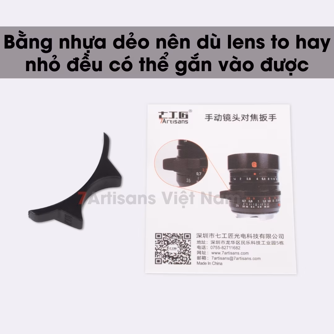 Focus Ring Tab chính hãng 7Artisans - Giúp việc lấy nét, chỉnh khẩu độ dễ dàng hơn