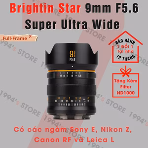 Brightin Star 9mm F5.6 Super Ultra Wide - Lens siêu rộng for Full-Frame