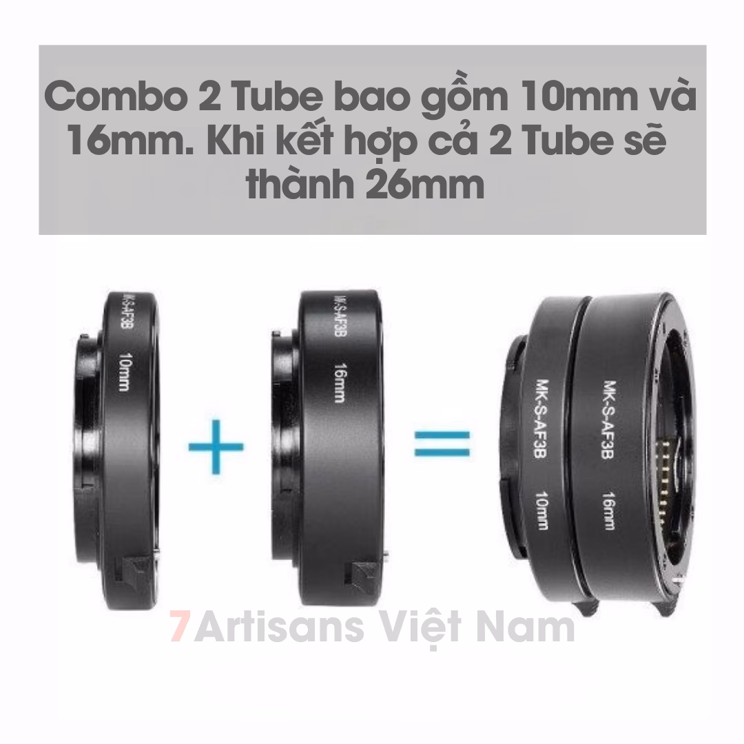 Combo 2 Tube Macro AF Meike MK-C-AF3