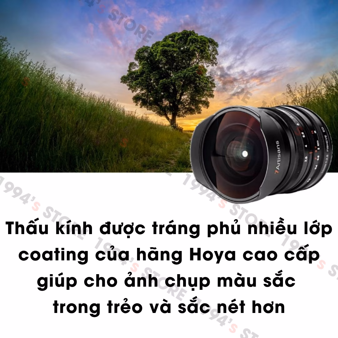 7Artisans 10mm F2.8 Fisheye bản New Version cho Full-Frame