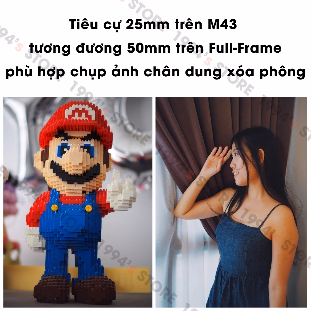 Yongnuo 25mm F1.7 Auto Focus -  Lens chân dung đa dụng dành cho ngàm M4/3