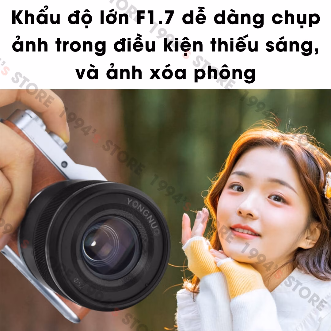 Yongnuo 25mm F1.7 Auto Focus -  Lens chân dung đa dụng dành cho ngàm M4/3
