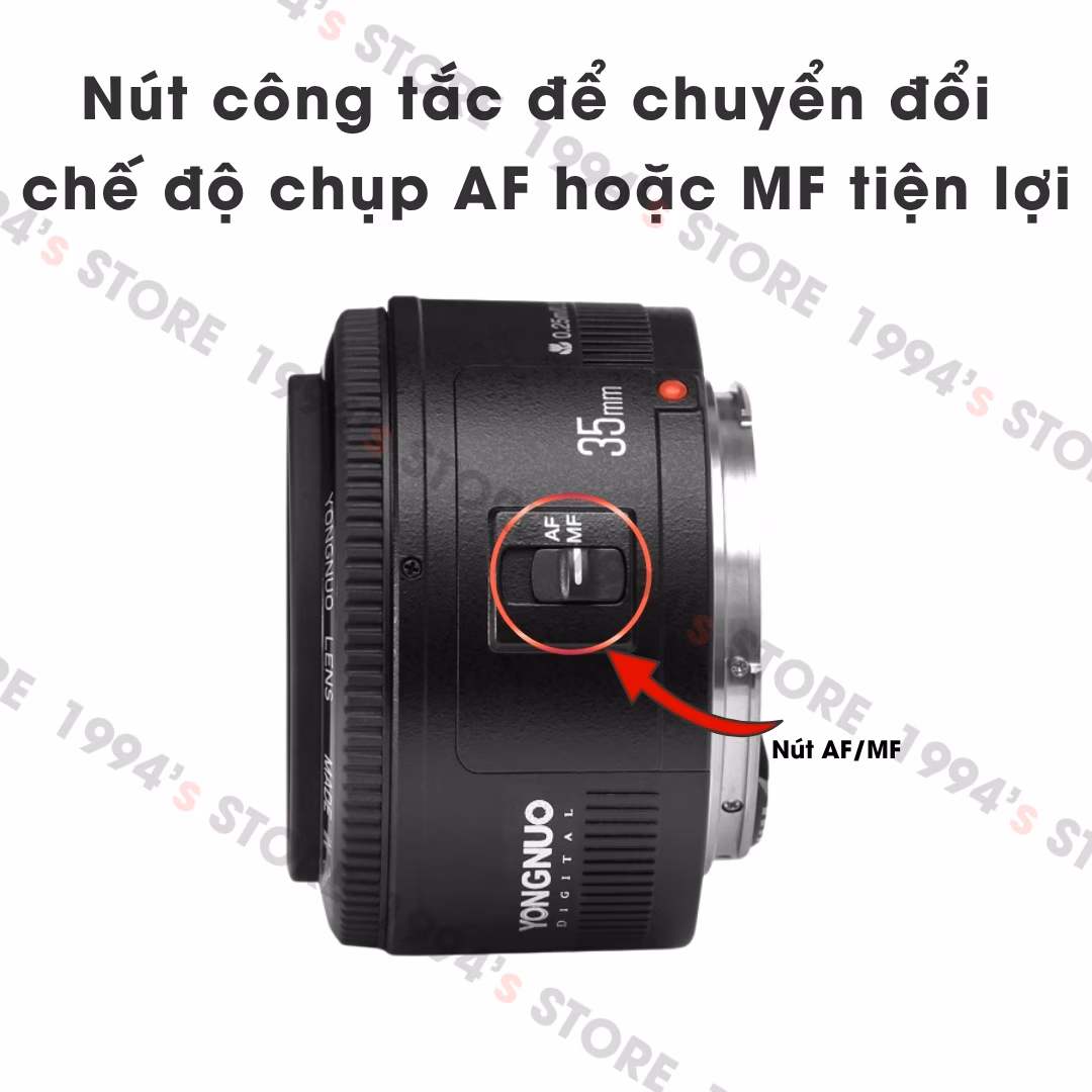 Yongnuo 35mm F2 AF Full-frame - Lens đa dụng dành cho Canon EF/EFs