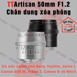 TTArtisan 50mm F1.2 chân dung xóa phông