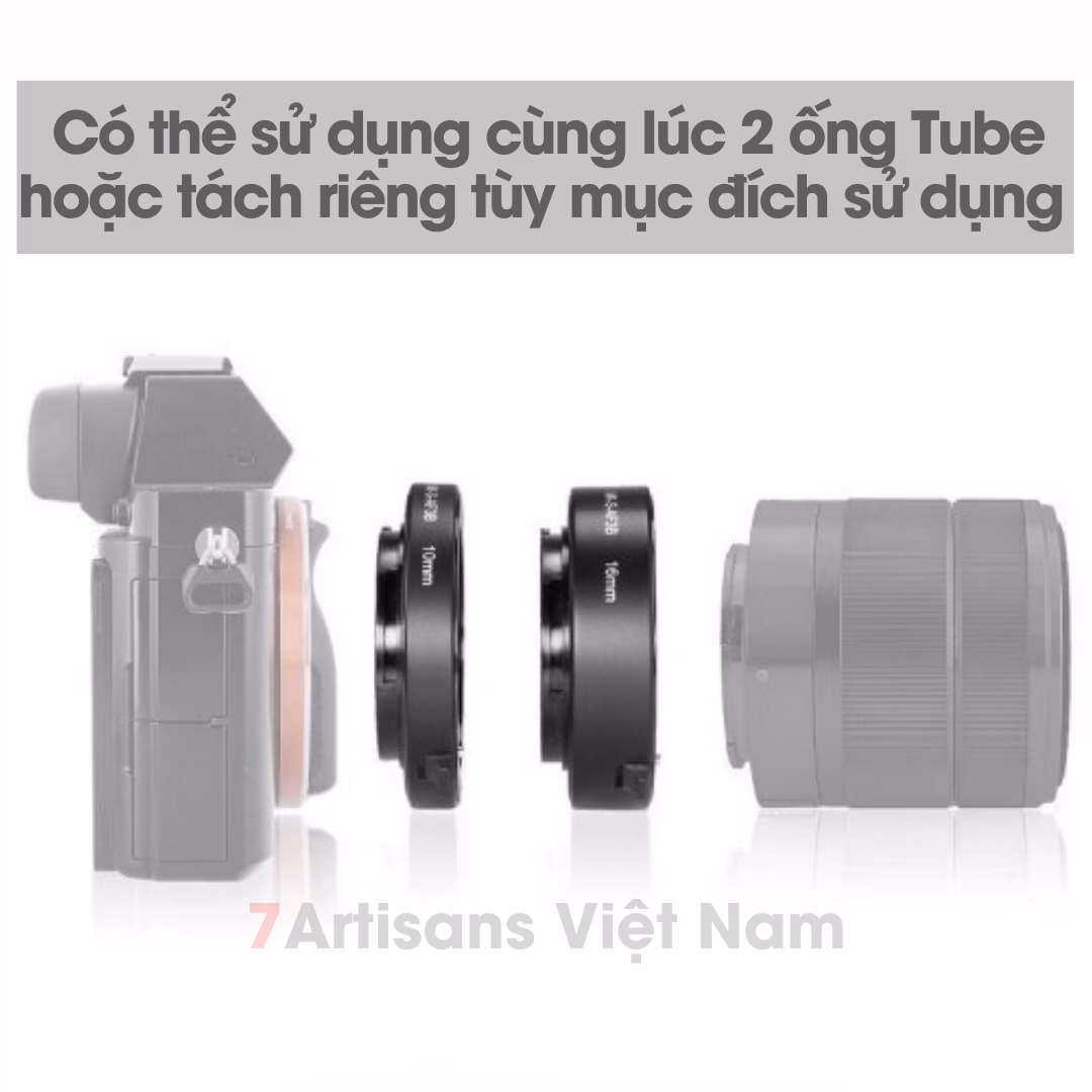 Combo 2 ống Tube Macro AF Meike MK-S-AF3A- Ngàm chụp Macro