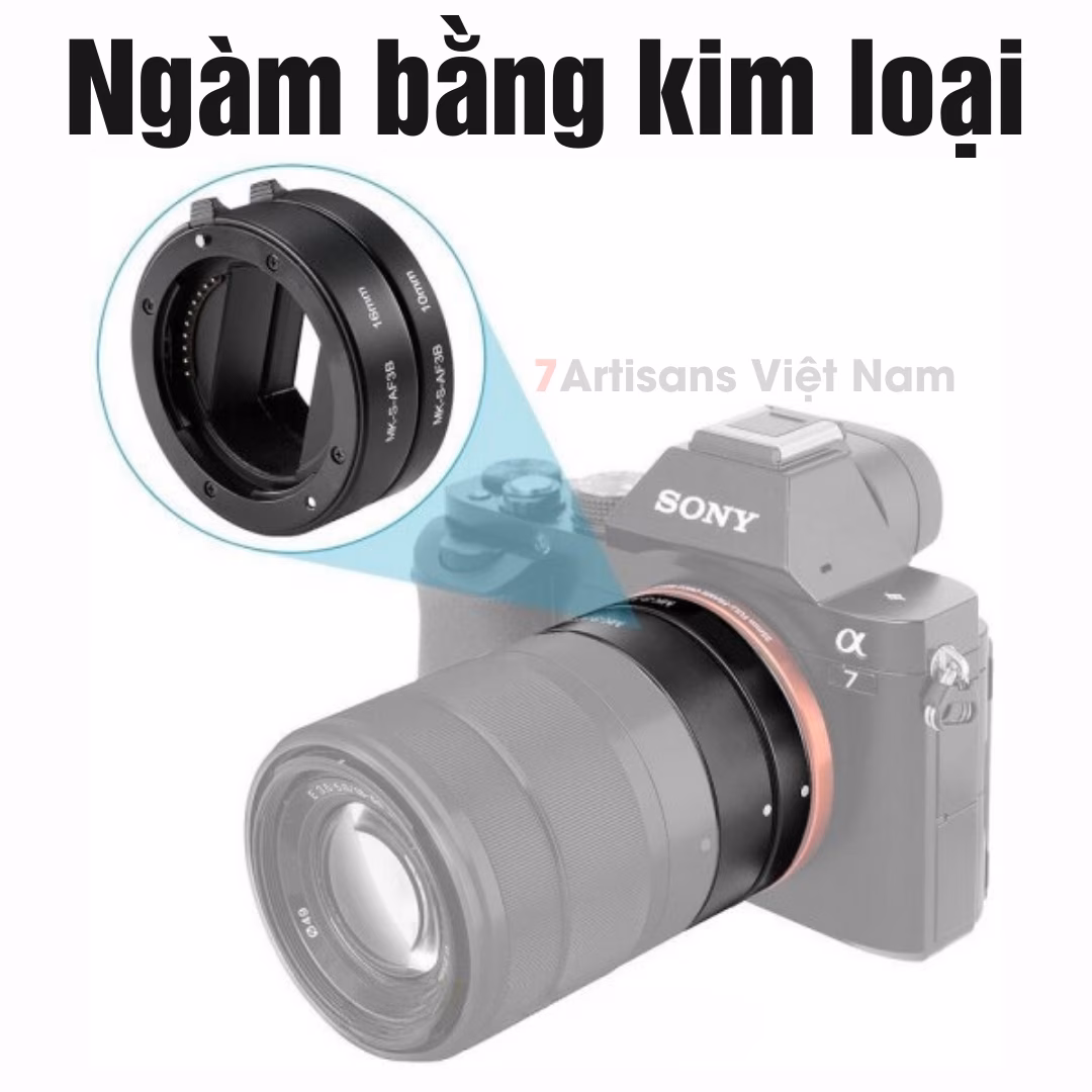 Combo 2 ống Tube Macro AF Meike MK-S-AF3A- Ngàm chụp Macro