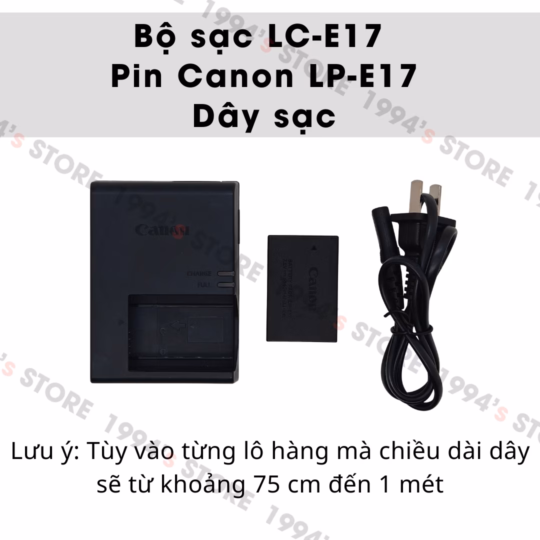 Bộ sạc pin Canon LC-E17 - Dock sạc pin E17 cho CANON 77D, 750D, 760D, M3, M5, 800D, M6, M3, EOS RP, 850D, 200D, M6II