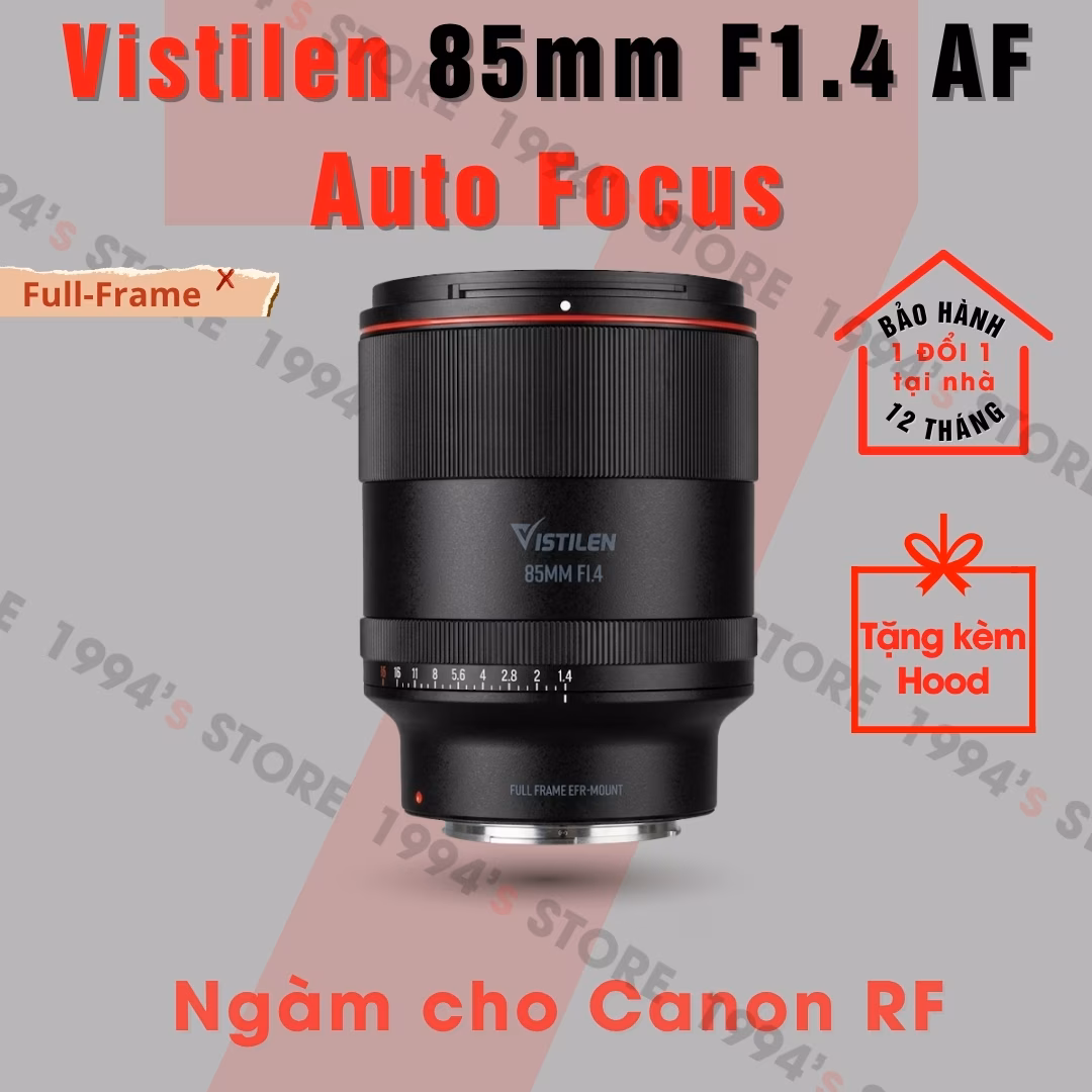 Ống kính Vistilen 85mm F1.4 MIX AF Full-Frame Canon R/Canon RF